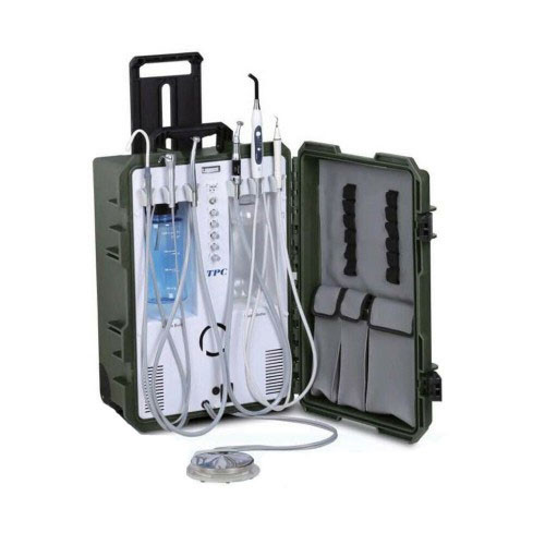 TPC Portable Dental System W/ Build-in Scaler & LED Curing Light, 4 Hole