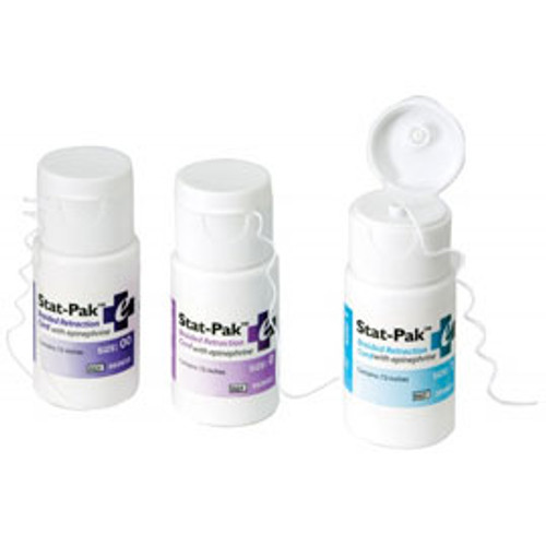 Stat-Pak +E #0 Braided Retraction Cord with Epinephrine, 72' Bottle