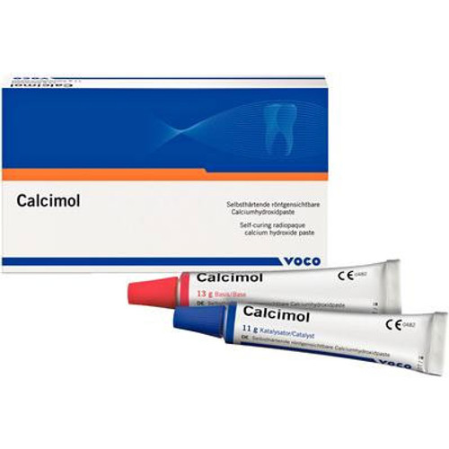 Calcimol Calcium Hydroxide Paste - 13 g Tube Base & 11 g Tube Catalyst