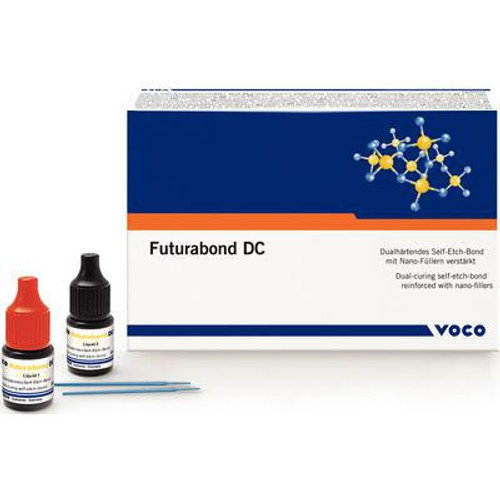 Futurabond DC Bottle Kit: 4ml Bottle Liquid A & 4ml Bottle Liquid B. Dual-cured