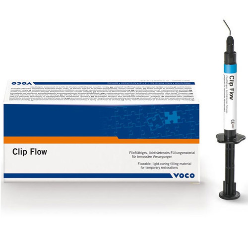 Clip Flow Filling Material for Temporary Restorations - 1.8 g Syringe, 2/Pk