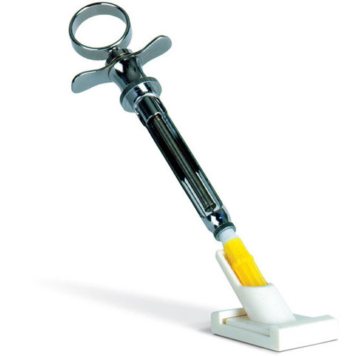 Zirc Needle Capper - Standard Length, 1-1/4', White. Includes: Base, one Tube &