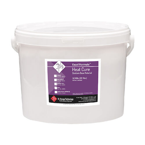 Excel Formula Heat Cure Denture Powder, Lt. Veined, 22 lb.