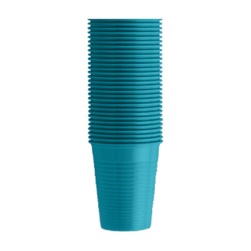 Monoart Plastic Cups Blue Lagoon, 200 ml, 100/Pkg