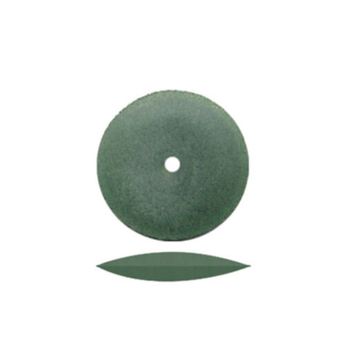 Rubber Wheels 5/8", Green Knife-Edge, 100/Box