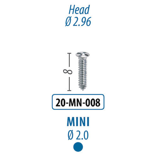Screws and Tacks 2.0 mm x 8 mm, Mini Screw