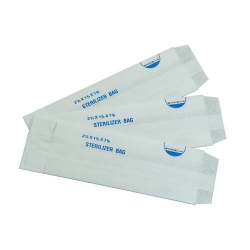 Sterilization Bags Tape Seal Sterile Bag, 2Ã‚Â½" x 1Ã‚Â½" x 10Ã‚Â½", 1000/Box