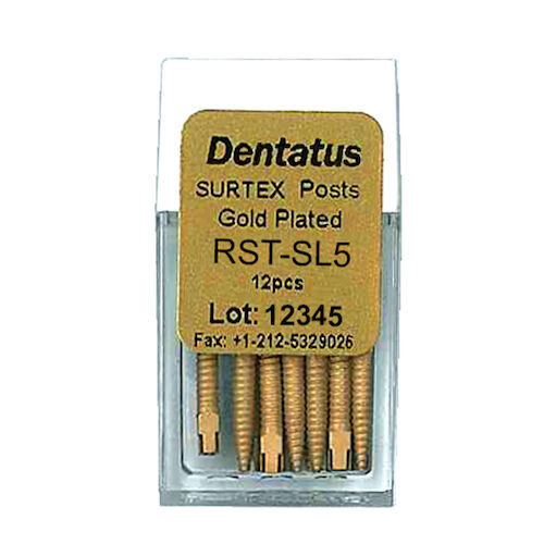 Surtex Gold Plated Post Refills S-Long, SL-5, 17.0 mm, 12/Pkg.