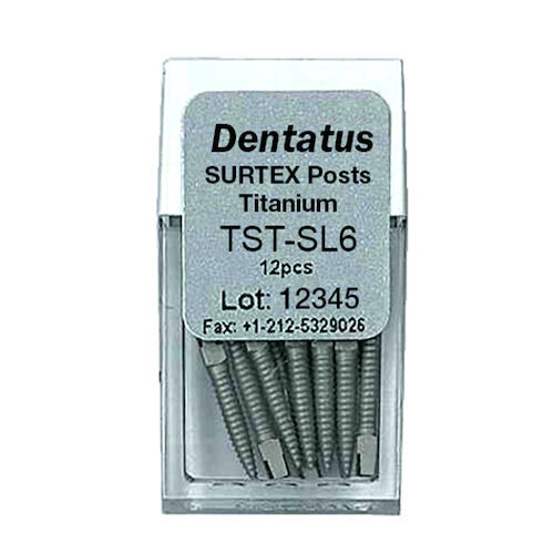 Surtex Titanium Post Refills SL6, S-Long, 17.0 mm, 12/Pkg.