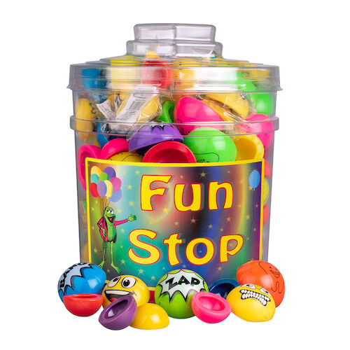 Fun Stop Canister Mix Assorted Poppers, 144/Pkg.