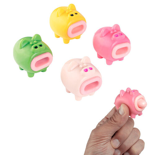 Dental Micro Squish Assortment Squeeze Pigs Assortment, S71472, 24/Pkg