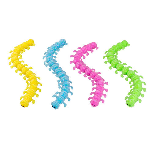 Toys Assorted Stretchy Caterpillar Assortment, S71473, 24/Pkg