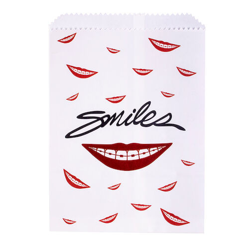 Paper Scatter Bags Smile with Braces Design, 100/Pkg., S8634