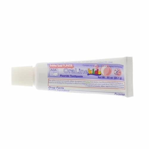 OraLine Fluoride Toothpaste Bubble Gum, 0.85 oz., 144/Box