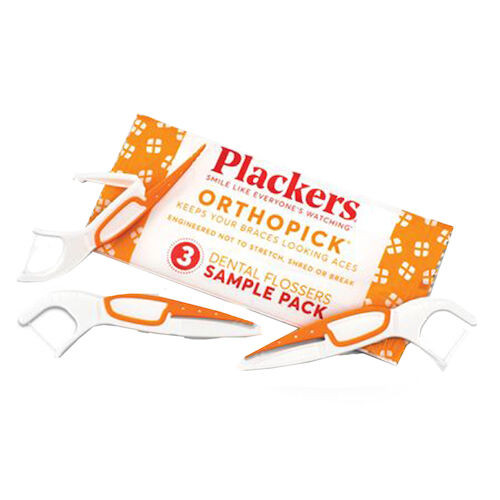 Plackers Orthopick Flossers 90 packs of 3, 270/Box