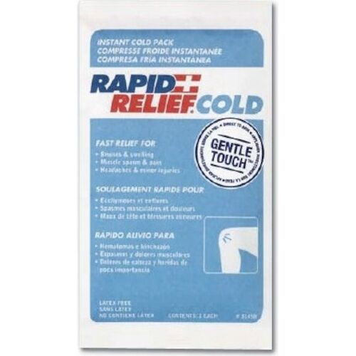 Rapid Relief Cold and Warm Packs Cold Pack, 5" x 9", 24/Pkg.