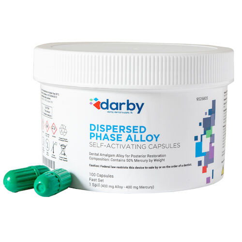 Dispersed Phase Alloy Fast Set, One Spill, 400 mg, Green/Green, 100/Pkg