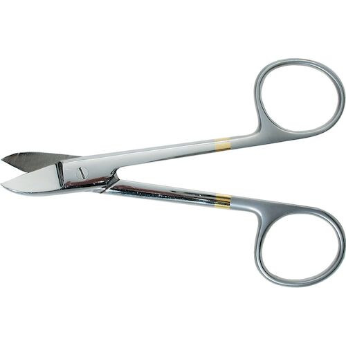 Infection ControlCrown Scissors Curved with Serrated Blade 4 1/2"