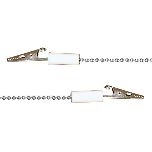 Infection ControlBib Clips Chain, 14", White, 3/Bag