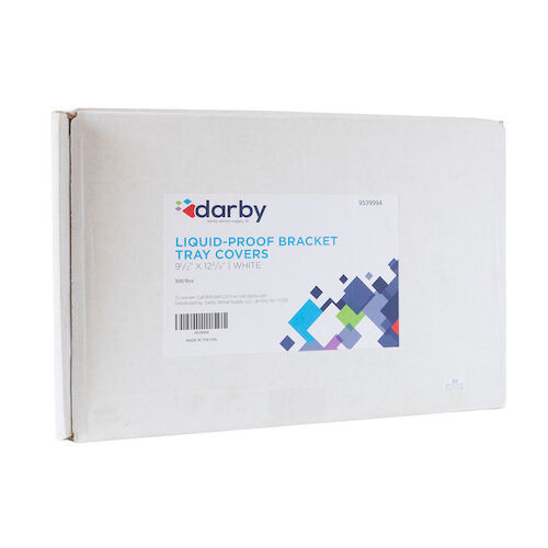Infection ControlLiquid-Proof Bracket Tray Covers 9 1/2" x 12 3/8", White, 500/Box