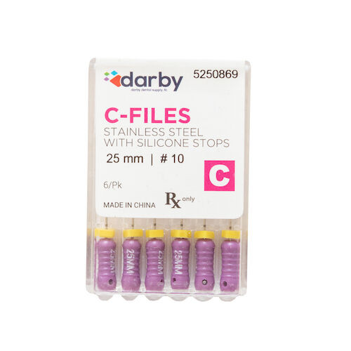Infection ControlC-File  25mm, #10, 6/Pkg.