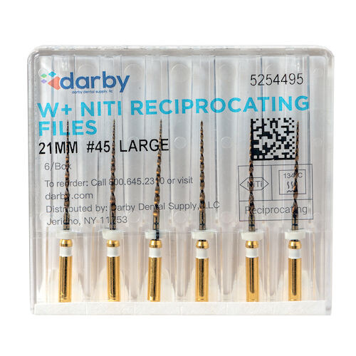 Infection ControlWV Reciprocating Files Large #45, 21MM, 6/Pkg
