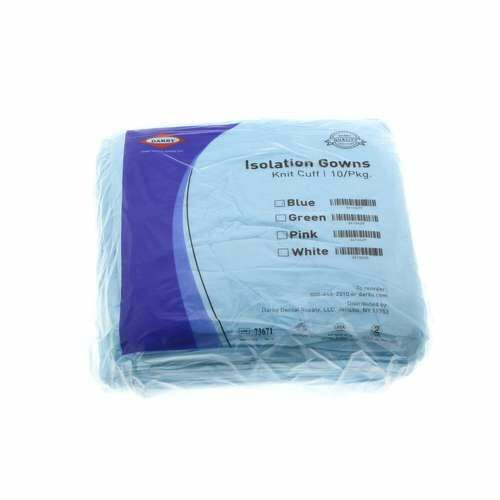 Infection ControlIsolation Gowns Regular, Blue, Knit, 50/Case