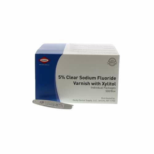 Clear Sodium Fluoride Varnish with Xylitol Mint, 500/Box
