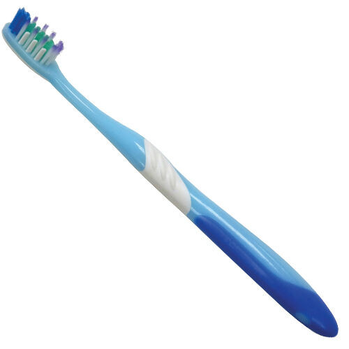 Adult Compact Head Toothbrush 28 Tufts, Compact Head, Interdental Bristles, Sensitive, Assorted, 72/Box