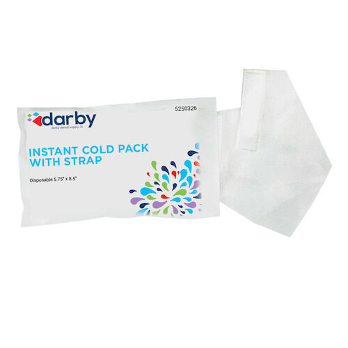 Instant Cold Pack with Strap Instant Cold Pack with Strap, 5.75" x 8.5", 24/Case