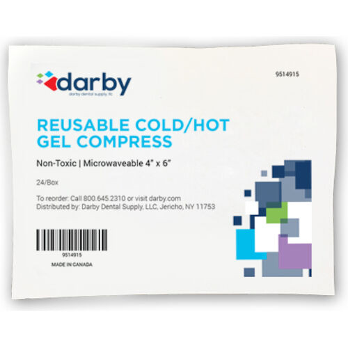 Reusable Cold/Hot Gel Compress Gel Compress, 4" x 6", 48/Case