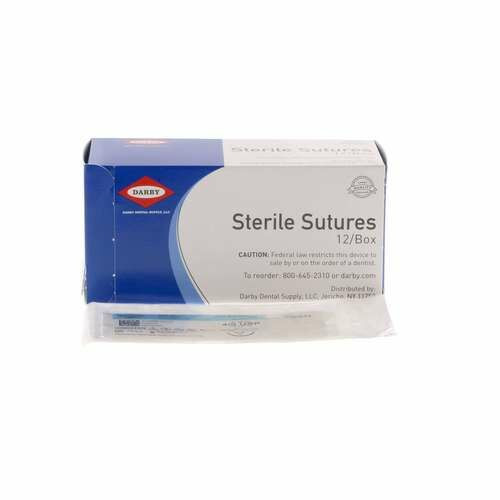 Silk Non-Absorbable Sutures 4/0, 1/2" Reverse Cutting, NJ-1, 18", 12/Box