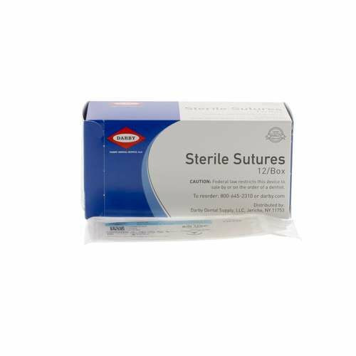 Silk Non-Absorbable Sutures 5/0, 3/8" Reverse Cutting, NP-3, 18", 12/Box