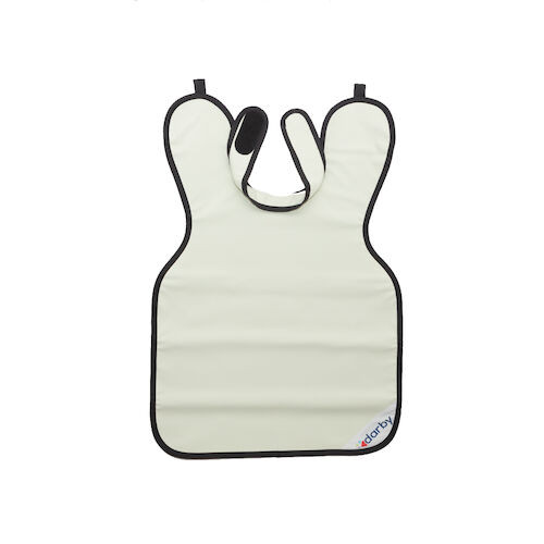 Adult Style 24 X-Ray Aprons Beige, 0.3 mm Vinyl, w/ collar