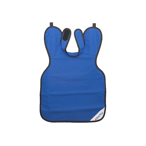 Adult Style 24 X-Ray Aprons Blue, 0.3 mm Vinyl, w/ collar