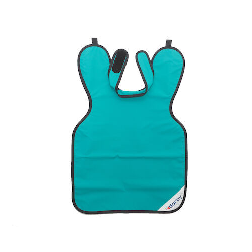 Adult Style 24 X-Ray Aprons Ocean Green, 0.3 mm Vinyl, w/ collar