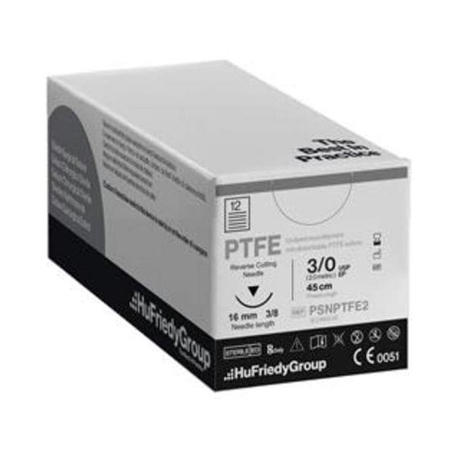 Perma Sharp Suture 3-0 PTFE C-22 18" 12/Box (PSNPTFE2)