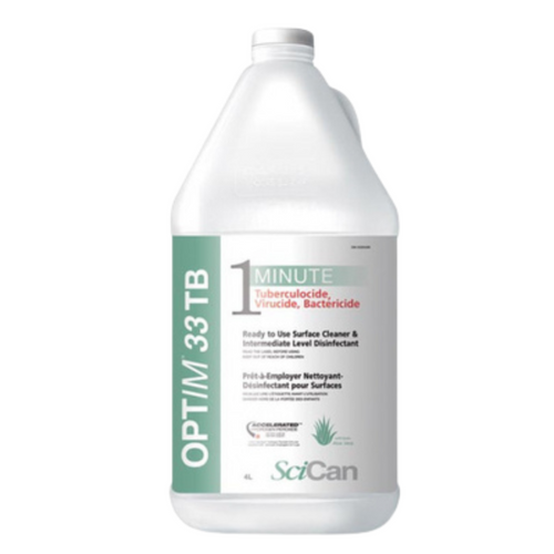 Optim 33TB 4L, 1 Minute Disinfectant Bottle, Aloe