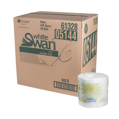 Bathroom Tissue 2 Ply, White, 429 Sheets x 48 Rolls