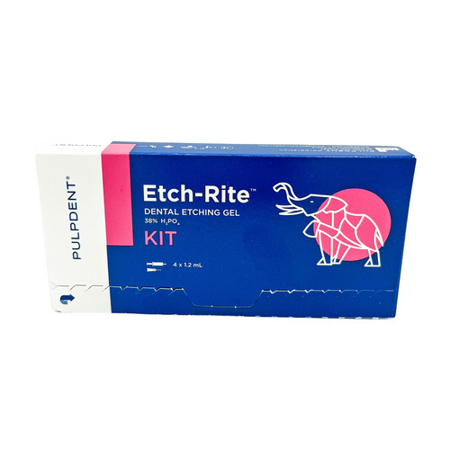 Etch-Rite 4 x 1.2ml Syringe + Tips, Pulpdent