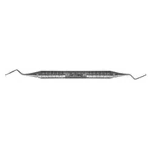 Curette Double End #6 Satin Steel Immunity Steel  (SQBL16)