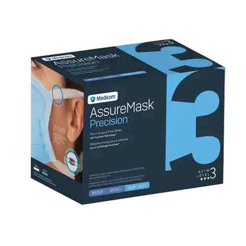 AssureMask Precision Surgical Tie-On Masks with SureView Technology 50/Box