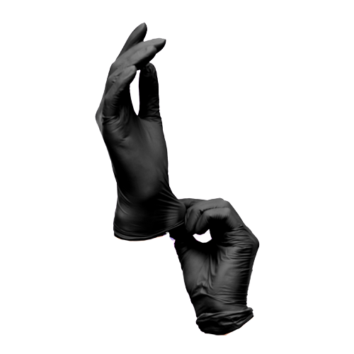 Nitrile Gloves Powder Free Black 100/Box
