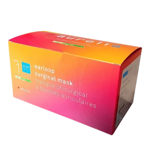 Surgical Mask Blue ASTM Level 1 Made in Canada 50/Box