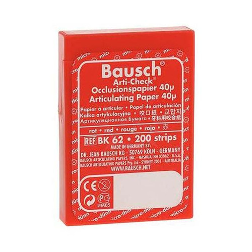 Articulating Paper Strips Micro Thin Red Pre-Cut in Plastic Dispenser 200/Box