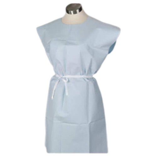 Exam Gown 30 in x 42 in Blue 50/Case