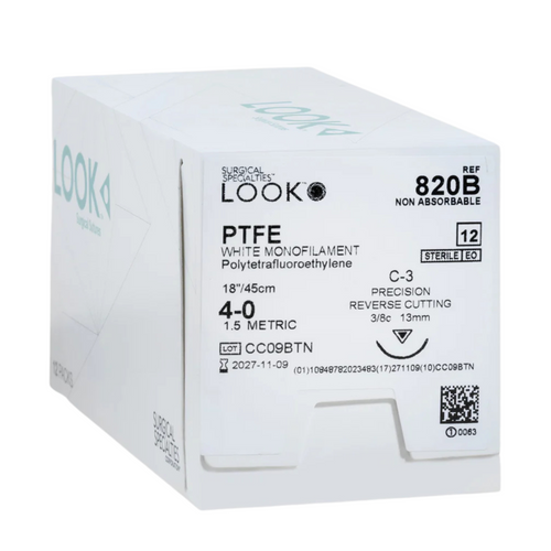 Look Suture 4-0 PTFE 18" C3 12/Box
