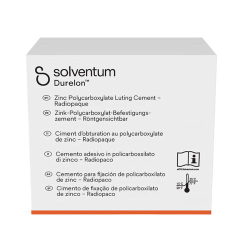 Solventum Durelon Zinc Polycarboxylate Luting Cement Radiopaque Introductory Pack, 38019, 20 g powder, 12 mL liquid, 1 EA
