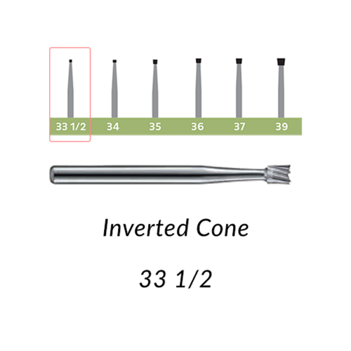 Kerr, Carbide Burs RA-33 1/2 10 Pcs. , RA33.5