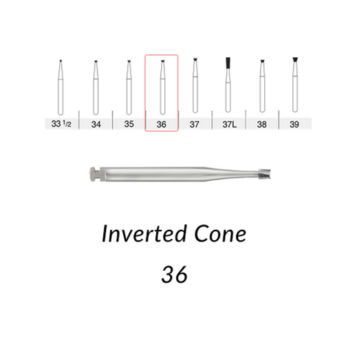 Kerr, Carbide Burs RA #36 10 pcs , RA36